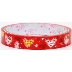  red Deco Tape hearts love Sticky Tape cute Toys & Games