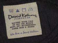 David Kahn Jeans Full Leg Straight Leg Dark Sz 31   32  