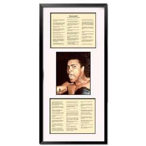   Greatest of All Time Custom Framed Photograph and Speech   1960s