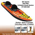 Bic Sport Kalyma 2 Person Tandem Inflatable Kayak System w/Paddles and 
