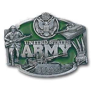   Pewter Belt Buckle   U.S. Army by American Metal: Sports & Outdoors