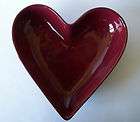 Pampered Chef Simple Additions Deep Red Valentine Heart Shape Dish
