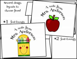 Personalized TEACHER EDUCATION Note Cards Stationery  