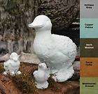 DUCK FAMILY Ducklings STATUE Accent OUTDOOR Garden CAST STONE Yard USA 