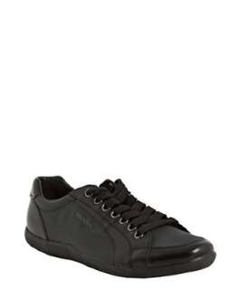 Prada Prada Sport grey leather and nylon lace up sneakers   up 