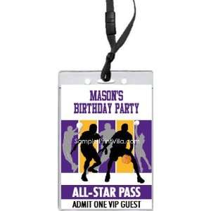  Los Angeles Lakers Colored All Star Pass Invitation 
