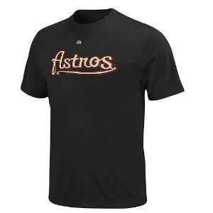  Majestic Houston Astros Official Wordmark Tee   Big and 
