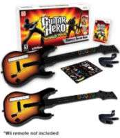   Guitar Hero 2 x WORLD TOUR GUITARS kit + video game disc set  