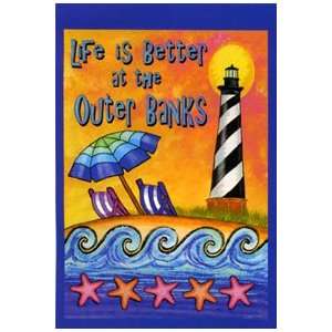  Life is Better at outer Banks Garden Flag 12\x16\ Patio 