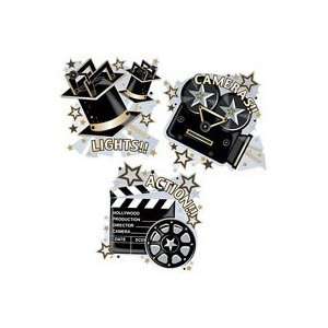  Lights Camera Action Cutout Decorations: Health & Personal 
