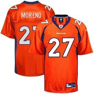  Knowshon Moreno Orange Reebok NFL Premier Denver Broncos 