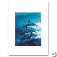 WYLAND DOLPHIN TRIO S/N LITHOGRAPH WITH COA  