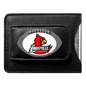 Louisville Cardinals Football Credit Card/Money Clip Holder   NCAA 