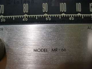 McIntosh MR66 MR 66 Tube Tuner Rare MA 6 Multiplex Adpt  