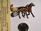 Standardbred Horse Harness PIN Handpainted Trotter Racing Sulki Jockey 