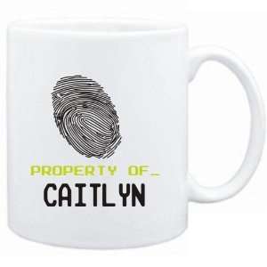  Mug White  Property of _ Caitlyn   Fingerprint  Female 