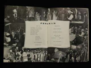 1950 Norman Granz Jazz Philharmonic Program Tour Book  