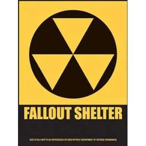  Fallout Shelter Metal Sign Novelty Decor Wall Accent 