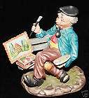 Old PORCELAIN Doll Figurine man Artist Germany Japan