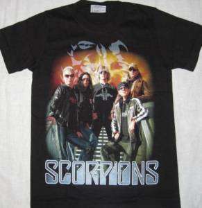 Scorpions Music Band S/S Black T Shirt   NEW  
