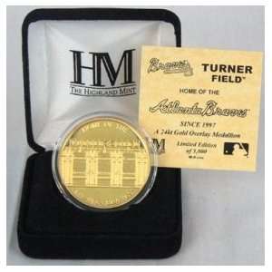  Turner Field 24KT Gold Commemorative Coin 