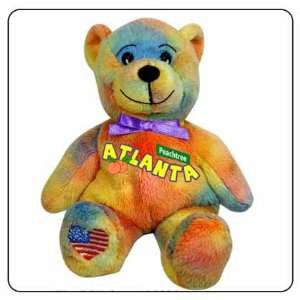   : Atlanta Symbolz Plush Multicolor Bear Stuffed Animal: Toys & Games