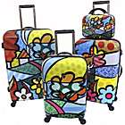 Britto Collection by Heys USA Landscape Flowers 4 Piece Luggage Set $ 
