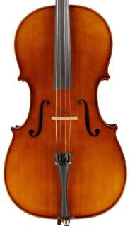 The Stradivari style cello produces a dark, full and responsive tone 