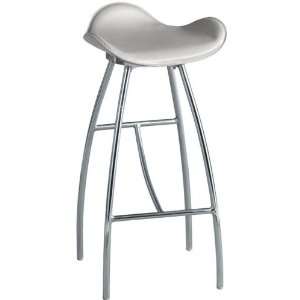  Spider Backless Bar Stool Silver Chrome: Home & Kitchen