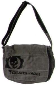 Gear of War Distressed Grey Logo Messenger Bag  