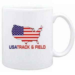 New  Usa Track And Field / Map  Mug Sports