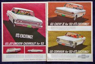 1962 Chevrolet Corvair Impala Magazine Print Ad  