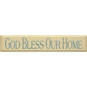  God Bless Our Home Wooden Sign: Home & Kitchen