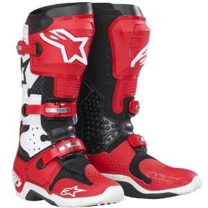   Tech 10 Boots Red/White Size 13 Alpinestars 201007 32 13: Automotive