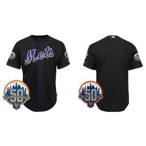 New York Mets Authentic MLB Jerseys BLANK BLACK Cool Base BASEBALL 