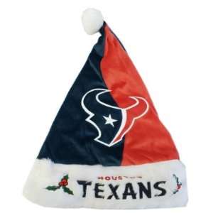  Houston Texans Color Block Santa Hat