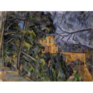 Oil Painting The Chateau Noir Paul Cezanne Hand Painted Art  
