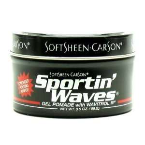  Soft Sheen Sportin Waves 3.5 oz. Pomade Jar (3 Pack) with 