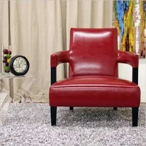  Red Club Chair by Wholesale Interiors