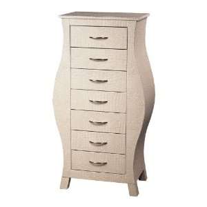  Cream Faux Croc Chest Of Drawers 120 002
