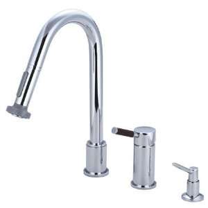  Kingston Brass GS8911DWLK1 Wilshire Kitchen Faucet with Pull Down 