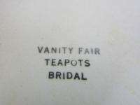 VINTAGE VANITY FAIR TEAPOT TEA POT BRIDAL  