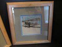 Vintage Pair of Signed WRIGHT BROTHERS Pen and Ink Prints Kitty Hawk 