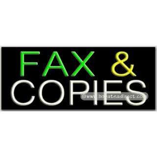 Fax Neon Sign Grocery & Gourmet Food