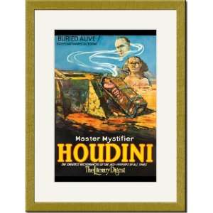   Print 17x23, Master Mystifier Houdini   Buried Alive