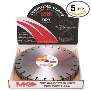 MK Diamond 157665 14 Inch Dry Cutting Segmented Saw Blade with 1 Inch 