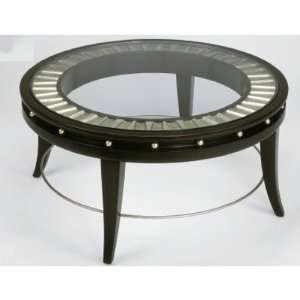  Round Coffee Table in Gold and Silverleaf Furniture 