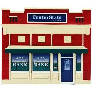  Center State Bank N Scale Train Building: Toys & Games