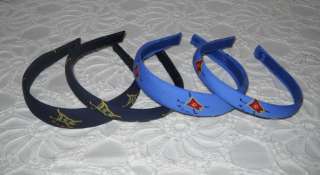 Preppy Blue Headband w/ Ralph Lauren Polo Club Fabric 2Colors 2Sizes 