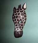 GIRAFFE WALL Hanging CARVED Carving ART Decor DECO AFRICAN